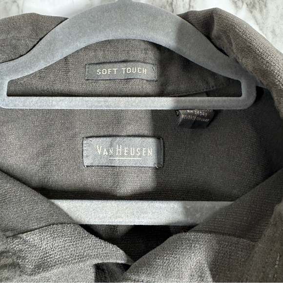 Van Heusen Gray Casual Button Down Shirt - Picture 5 of 6